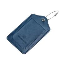 Etiqueta De Bagagem Em Couro PU Antiperda Com Capa De Proteção Integrada Para Malas E Bagagens