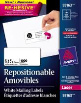 Etiqueta de endereçamento Avery AVE55163 Reposicionável 1000/Box Etiqueta de endereçamento Avery AVE55163 Reposicionável 1000/Box
