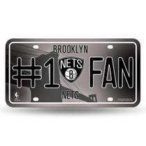 Etiqueta de matrícula Rico Industries NBA Brooklyn Nets Fan Etiqueta de matrícula Rico Industries NBA Brooklyn Nets Fan