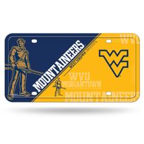 Etiqueta de matrícula Rico Industries NCAA West Virginia Mountaineers