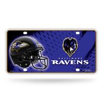 Etiqueta de matrícula Rico Industries NFL Baltimore Ravens Etiqueta de matrícula Rico Industries NFL Baltimore Ravens