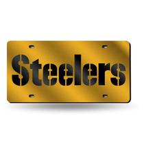 Etiqueta de matrícula Rico Industries NFL Pittsburgh Steelers Etiqueta de matrícula Rico Industries NFL Pittsburgh Steelers