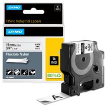 Etiqueta de nylon flexível industrial DYMO Rhino 3/4 x 3,5 m Etiqueta de nylon flexível industrial DYMO Rhino 3/4 x 3,5 m
