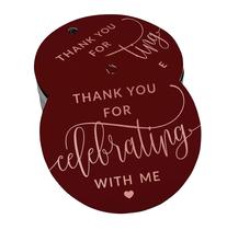 Etiqueta de Papel com Foil "Obrigado por Celebrar Comigo" para Aniversário - Inkdotpot Etiqueta de Papel com Foil "Obrigado por Celebrar Comigo" para Aniversário - Inkdotpot