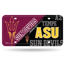 Etiqueta de placa de licença de metal Rico Industries NCAA Arizona State