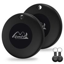 Etiqueta de rastreamento Bluetooth Lifemate com chaveiro de couro (pacote com 2) - MiLi
