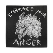 Etiqueta De Tecido Com Caveira Punk Preta, Patch Termocolante, Distintivo Humorístico Para Roupas,