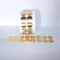 Etiqueta Dourada, Corte Liso 2x2cm P/ Chancela Rolo 100 Unid Etiqueta Dourada, Corte Liso 2x2cm P/ Chancela Rolo 100 Unid
