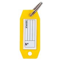 Etiqueta Dovale p/ Chaves Modelo 3 Amarelo C/10 unid.