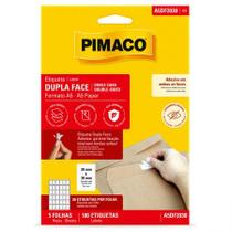 Etiqueta dupla face adesiva 20x30mm A5 com 5 folhas - Pimaco Etiqueta dupla face adesiva 20x30mm A5 com 5 folhas - Pimaco
