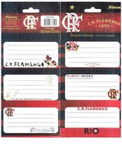 Etiqueta escolar Adesiva Flamengo pacote C/12 Unidades - Foroni