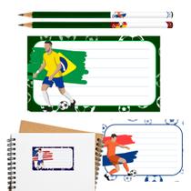 Etiqueta Escolar Adesiva Personagens Volta as Aulas