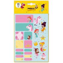 Etiqueta Escolar Reino Encantado 3FLS Cartela Etiqueta Escolar Reino Encantado 3FLS Cartela