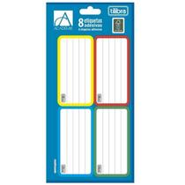 Etiqueta Escolar Tilibra - Academie Colorido C/8