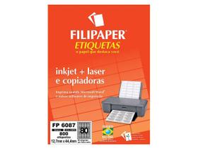 Etiqueta Fp 6087 Inkjet + Laser 12,7 X 44,4 Mm 800 Etiquetas