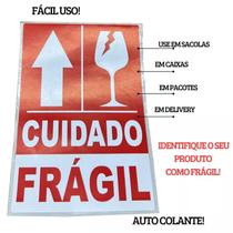 Etiqueta frágil tamanho grande, com 100 unidades autocolante Etiqueta frágil tamanho grande, com 100 unidades autocolante