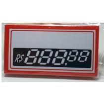 Etiqueta Grande Com Digito Vermelho 70X37mm Pct 50 Pç