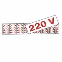 Etiqueta Identificadora Tomadas - 220V - Cartela C/16 - 1,5 x 3,5