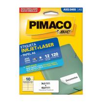 Etiqueta Imprimir Pimaco A5Q-3465 Ink-jet Laser A5 120 etiquetas