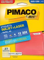 Etiqueta Ink-jet/laser A5q 1250 12 x 50 Mm 324 Etiquetas Pimaco