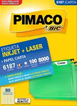 Etiqueta Ink-jet/laser Carta 6187 12,7 x 44,45 Mm Com 8000 Etiquetas Pimaco