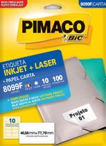 Etiqueta Ink-jet/laser Carta 8099f 46,56 x 77,79 Mm Com 100 Etiquetas Pimaco Etiqueta Ink-jet/laser Carta 8099f 46,56 x 77,79 Mm Com 100 Etiquetas Pimaco