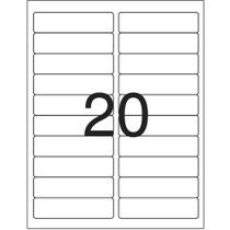 Etiqueta Inkjet e Laser Carta CC281, 25,4 x 101,6 x 2 mm, 25 Folhas, Colacril - AELC254008