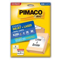 Etiqueta Inkjet Laser 6286 Papel Carta C/50 Unid - Pimaco