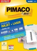 Etiqueta Inkjet/Laser A4 368 143,4x199 200 Unidades Pimaco - 1