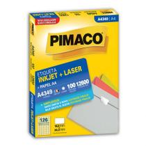 Etiqueta inkjet/laser A4349 com 100 folhas - Pimaco