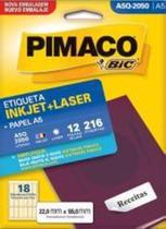 Etiqueta Inkjet/laser A5 Q2050 22x55 216 Unidades Pimaco - LC