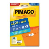 Etiqueta inkjet/laser A5Q1534 com 12 folhas - Pimaco Etiqueta inkjet/laser A5Q1534 com 12 folhas - Pimaco