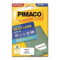 Etiqueta inkjet/laser A5Q3465 com 12 folhas - Pimaco Etiqueta inkjet/laser A5Q3465 com 12 folhas - Pimaco