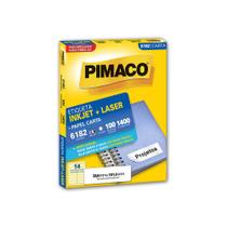 Etiqueta InkJet Laser Carta 6182 Com 1400 Un 100 Folhas - Pimaco