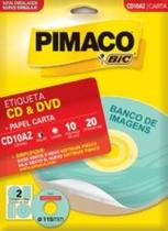 Etiqueta Inkjet/Laser Carta CD10az CD/DVD 20 Unidades Pimaco - 1