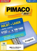 Etiqueta Inkjet/Laser Pimaco 6182 - 33,9 mm x 101,6 mm Etiqueta Inkjet/Laser Pimaco 6182 - 33,9 mm x 101,6 mm