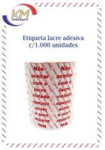 Etiqueta lacre de segurança vermelha c/1.000 unid. - etiqueta delivery, lacre adesivo (9411) Etiqueta lacre de segurança vermelha c/1.000 unid. - etiqueta delivery, lacre adesivo (9411)