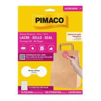 Etiqueta lacre glossy gravata A4 LACREGRAV com 10 folhas - Pimaco Etiqueta lacre glossy gravata A4 LACREGRAV com 10 folhas - Pimaco