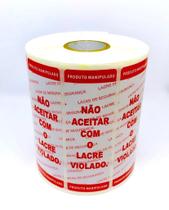 Etiqueta Lacre P/ Fechar Pacotes Delivery Ifood C/500