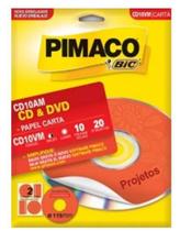 Etiqueta Laser Inkjet Carta Cd10vm Cd/dvd 20 Unidades Pimaco