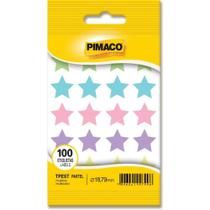 Etiqueta Lisa com Formas de Estrela TP-18 Pastel Sortidos - Pacote com 100 Unidades Etiqueta Lisa com Formas de Estrela TP-18 Pastel Sortidos - Pacote com 100 Unidades
