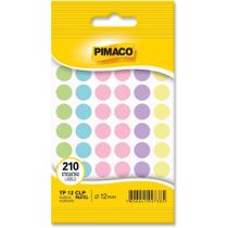 Etiqueta Lisa com Formas TP-12 Colorida Pastel RED. 12M