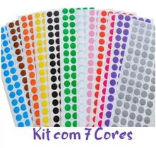 Etiqueta Lisa Redonda 15mm C/ 700 Bolinhas Coloridas Pimaco Etiqueta Lisa Redonda 15mm C/ 700 Bolinhas Coloridas Pimaco