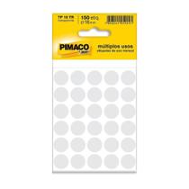 Etiqueta - lisa redonda - 16mm - com 150 bolinhas - transparente - pimaco tp-16tr Etiqueta - lisa redonda - 16mm - com 150 bolinhas - transparente - pimaco tp-16tr