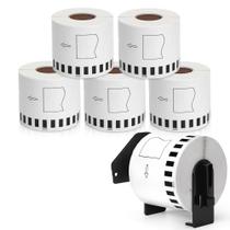 Etiqueta MarkDomain DK-2205 6 rolos 62 mm x 30,5 m brancos