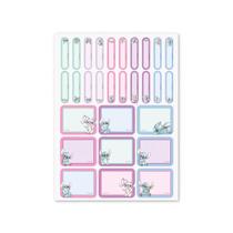 Etiqueta material escolar tema Stitch Cromus com 58 adesivos