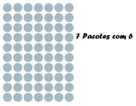 Etiqueta Multiuso Bolinha Colacril Prata - Kit c/7 42 Fls