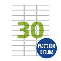 Etiqueta Nº30 10 folhas Colacril