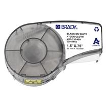 Etiqueta Nylon Cabos e Fios Preto no Branco 38,1mm x 19,05mm Brady M21-136-499