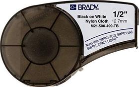 Etiqueta nylon multiuso p/ BMP21 - 0,5 preto em branco - Identificação' - Brady